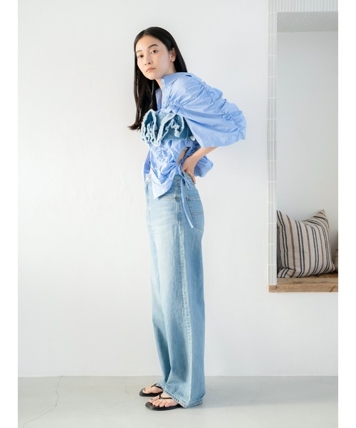 Ungrid(アングリッド)の「ハイウエストオーガニックコットンルーズデニム(デニムパンツ・レディース・ブルー・24inch/25inch/26inch)」の16枚目の写真