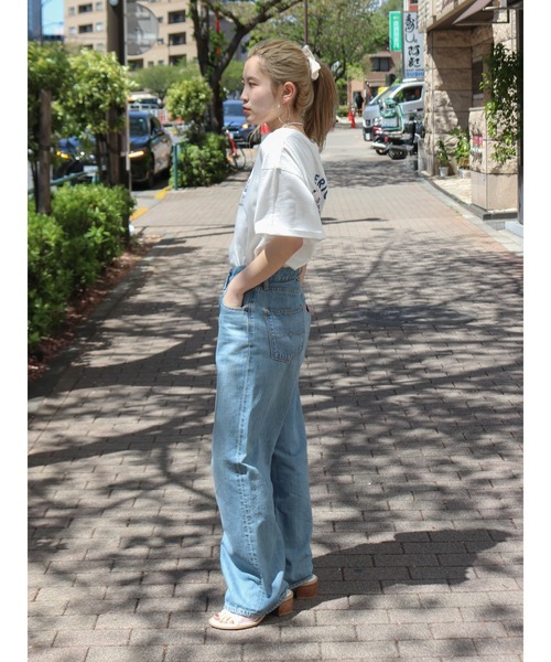 Ungrid(アングリッド)の「ハイウエストオーガニックコットンルーズデニム(デニムパンツ・レディース・ブルー・24inch/25inch/26inch)」の19枚目の写真