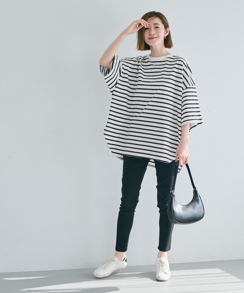 coca（coca）（コカ）の「OE天竺5分袖ビッグTシャツ（Tシャツ/カットソー・レディース・B/A・S/XL/M/L）」の5枚目の写真