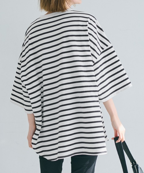 coca（coca）（コカ）の「OE天竺5分袖ビッグTシャツ（Tシャツ/カットソー・レディース・B/A・S/XL/M/L）」の6枚目の写真