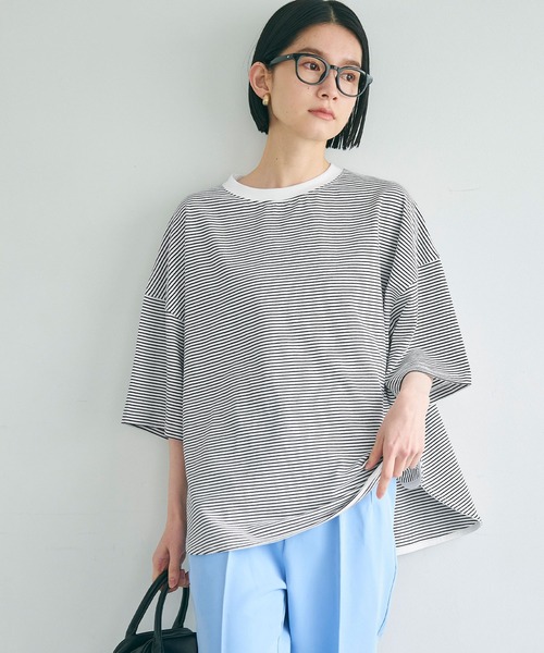 coca（coca）（コカ）の「OE天竺5分袖ビッグTシャツ（Tシャツ/カットソー・レディース・B/A・S/XL/M/L）」の17枚目の写真