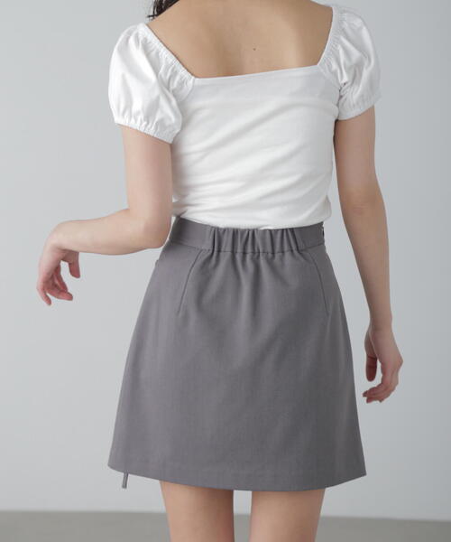 FREE'S MART(フリーズマート)の「◆インナーパンツ付きラップ風ミニスカート(スカート・レディース・ベージュ系その他/グレー/ブラック・SMALL/MEDIUM)」の18枚目の写真