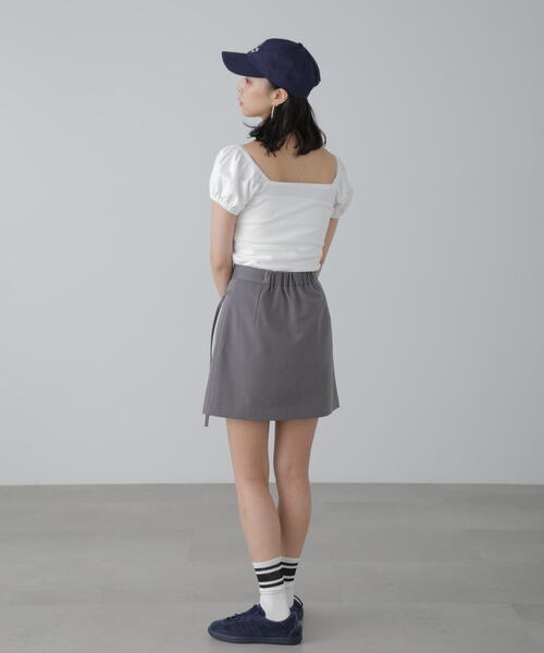 FREE'S MART(フリーズマート)の「◆インナーパンツ付きラップ風ミニスカート(スカート・レディース・ベージュ系その他/グレー/ブラック・SMALL/MEDIUM)」の21枚目の写真