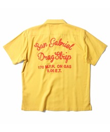 HOUSTON（ヒューストン）の「［HOUSTON ヒューストン］SAN GABRIEL EMB BOWLING S/S SHIRT サンガブリエル ロゴ チェーンステッチ 刺繍 ボウリングシャツ 開襟シャツ（シャツ/ブラウス・メンズ）」
