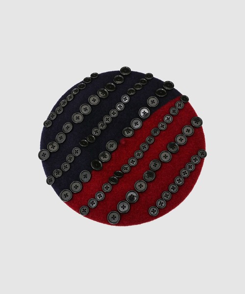TAKAHIROMIYASHITATheSoloIst.（タカヒロミヤシタザソロイスト）の「two-tone beret.（ハンチング/ベレー帽・メンズ・ブラック系その他/ブラック×レッド/レッド系その他・M(58㎝)）」の11枚目の写真