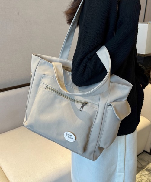 VIBGYOR（ヴィブジョー）の「FReePLACe/A4サイズ トートバッグ X12442（トートバッグ・レディース・ベージュ/ブラック/アイボリー・FREE）」の3枚目の写真