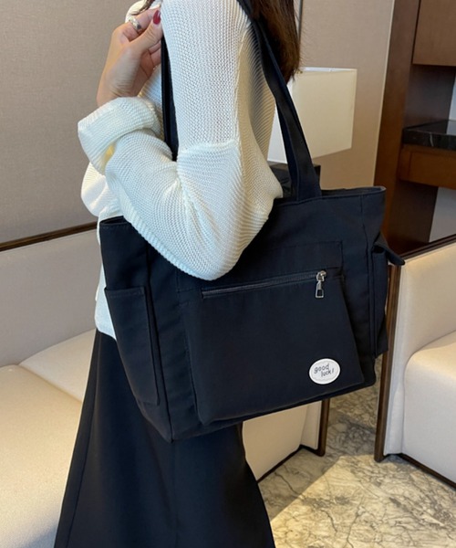 VIBGYOR（ヴィブジョー）の「FReePLACe/A4サイズ トートバッグ X12442（トートバッグ・レディース・ベージュ/ブラック/アイボリー・FREE）」の9枚目の写真