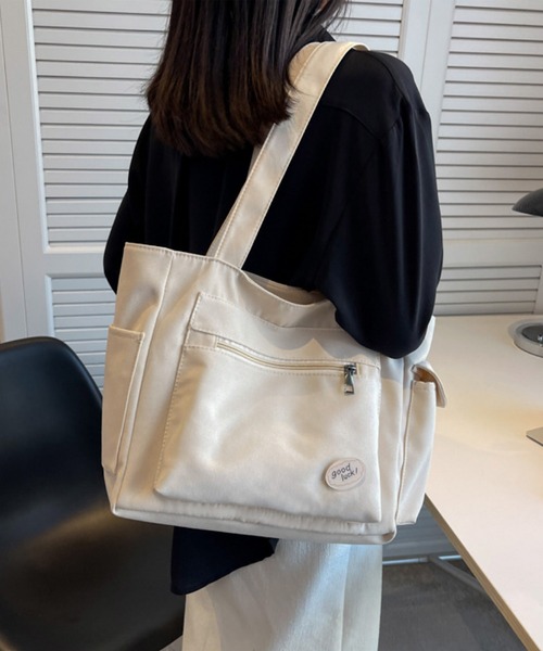 VIBGYOR（ヴィブジョー）の「FReePLACe/A4サイズ トートバッグ X12442（トートバッグ・レディース・ベージュ/ブラック/アイボリー・FREE）」の7枚目の写真