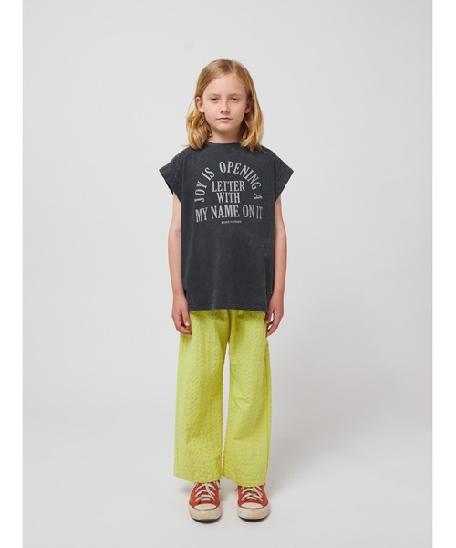 BOBO CHOSES(ボボショーズ)の「Joy Is sleveless T-shirt(Tシャツ/カットソー・キッズ・ブラック・100/110/120/130)」の3枚目の写真