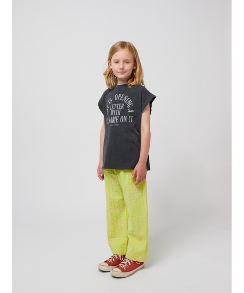 BOBO CHOSES(ボボショーズ)の「Joy Is sleveless T-shirt(Tシャツ/カットソー・キッズ・ブラック・100/110/120/130)」の4枚目の写真