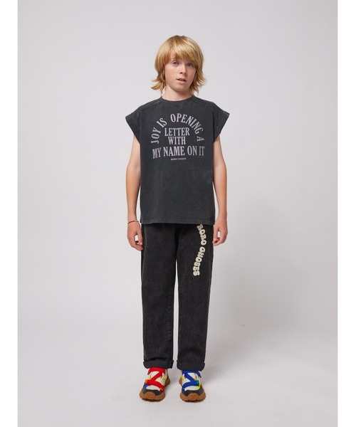BOBO CHOSES(ボボショーズ)の「Joy Is sleveless T-shirt(Tシャツ/カットソー・キッズ・ブラック・100/110/120/130)」の6枚目の写真