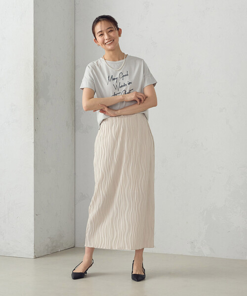 COMME CA ISM（コムサイズム）の「ロゴプリントＴシャツ（Tシャツ/カットソー・レディース・ライトグレー/グレー/ブラック/ホワイト・MEDIUM/SMALL/LARGE）」の11枚目の写真