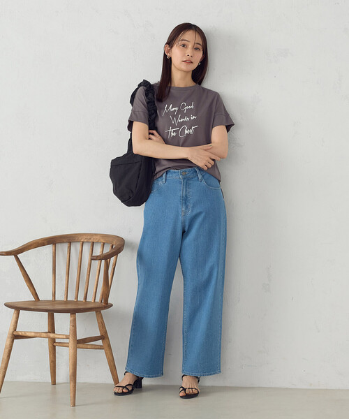 COMME CA ISM（コムサイズム）の「ロゴプリントＴシャツ（Tシャツ/カットソー・レディース・ライトグレー/グレー/ブラック/ホワイト・MEDIUM/SMALL/LARGE）」の15枚目の写真