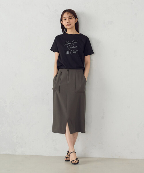 COMME CA ISM（コムサイズム）の「ロゴプリントＴシャツ（Tシャツ/カットソー・レディース・ライトグレー/グレー/ブラック/ホワイト・MEDIUM/SMALL/LARGE）」の18枚目の写真