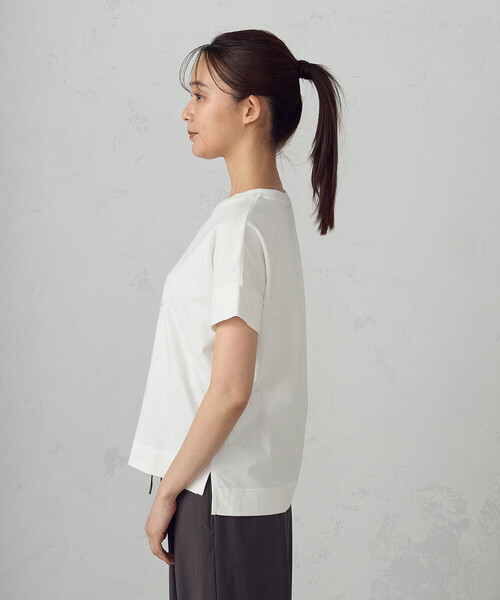 COMME CA ISM（コムサイズム）の「ロゴプリントＴシャツ（Tシャツ/カットソー・レディース・ライトグレー/グレー/ブラック/ホワイト・MEDIUM/SMALL/LARGE）」の22枚目の写真