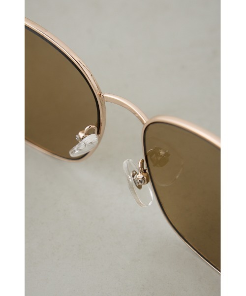 AZUL by moussy（アズールバイマウジー）の「メタルフレームアイウェア（メガネ・レディース・クリア/ブラウン・FREE）」の13枚目の写真