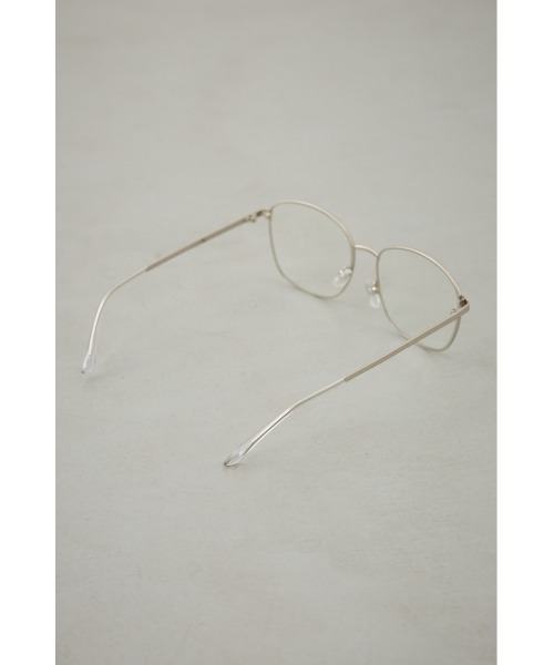 AZUL by moussy（アズールバイマウジー）の「メタルフレームアイウェア（メガネ・レディース・クリア/ブラウン・FREE）」の6枚目の写真