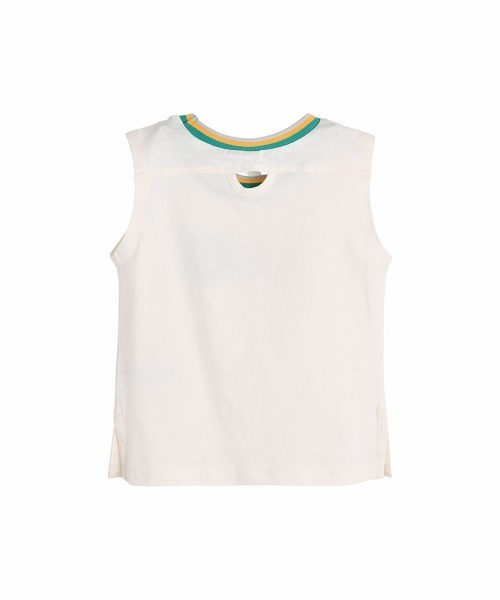 moimoln(モイモルン)の「ウェイルノースリーブ(Tシャツ/カットソー・キッズ・ブルー/クリーム・90cm/100cm/110cm/120cm/130cm)」の4枚目の写真