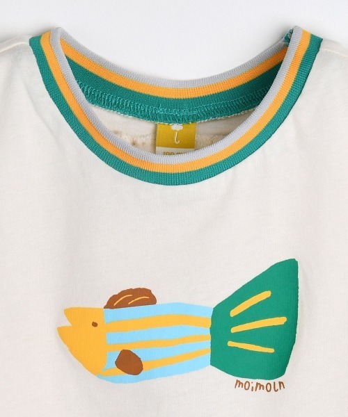 moimoln(モイモルン)の「ウェイルノースリーブ(Tシャツ/カットソー・キッズ・ブルー/クリーム・90cm/100cm/110cm/120cm/130cm)」の5枚目の写真