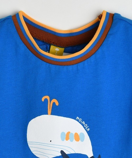 moimoln(モイモルン)の「ウェイルノースリーブ(Tシャツ/カットソー・キッズ・ブルー/クリーム・90cm/100cm/110cm/120cm/130cm)」の9枚目の写真