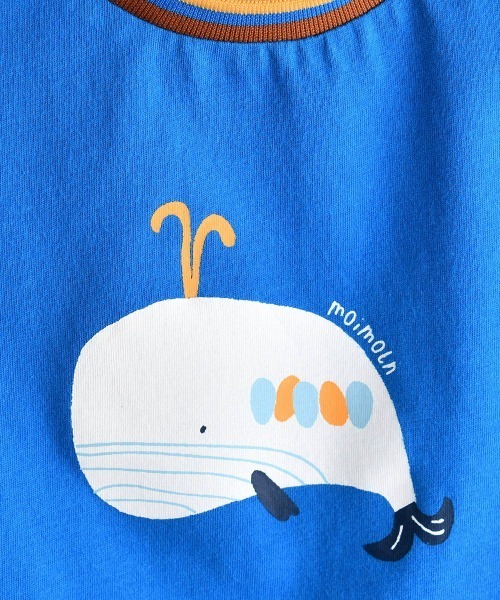 moimoln(モイモルン)の「ウェイルノースリーブ(Tシャツ/カットソー・キッズ・ブルー/クリーム・90cm/100cm/110cm/120cm/130cm)」の10枚目の写真