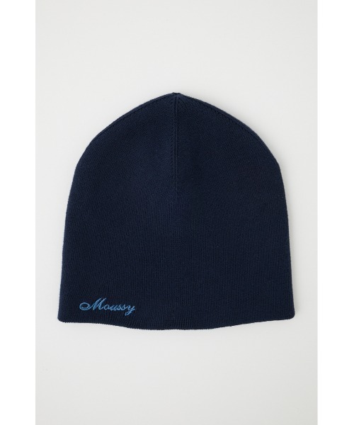 MOUSSY(マウジー)の「LOGO ビーニー(ニットキャップ/ビーニー・レディース・ネイビー/杢グレー・FREE)」の3枚目の写真