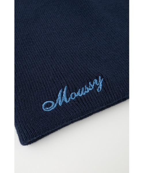 MOUSSY(マウジー)の「LOGO ビーニー(ニットキャップ/ビーニー・レディース・ネイビー/杢グレー・FREE)」の6枚目の写真