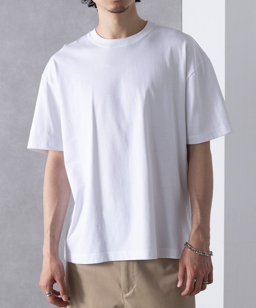 UNIVERSAL OVERALL(ユニバーサルオーバーオール)の「【UNIVERSAL OVERALL】UO 2PパックワイドヘビーウェイトショートスリーブTEE UVOP-002B(Tシャツ/カットソー・レディース・ブラック/グレー/ホワイト・S/M/L/XL)」の9枚目の写真