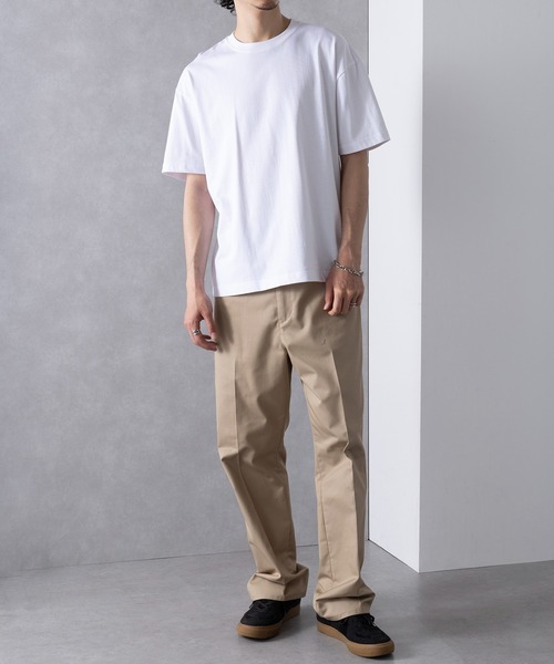 UNIVERSAL OVERALL(ユニバーサルオーバーオール)の「【UNIVERSAL OVERALL】UO 2PパックワイドヘビーウェイトショートスリーブTEE UVOP-002B(Tシャツ/カットソー・レディース・ブラック/グレー/ホワイト・S/M/L/XL)」の11枚目の写真