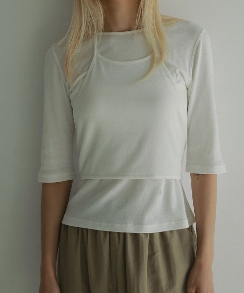 anuke（アンヌーク）の「anuke Layered Highgauge T-shirts（Tシャツ