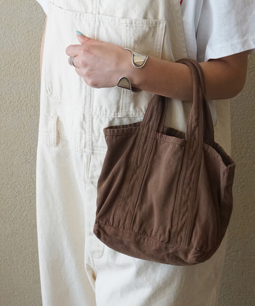 JOURNAL STANDARD LUXE(ジャーナルスタンダード ラックス)の「【ARMEN】CANVAS TOTE OVERDYE MINI(トートバッグ・レディース・ネイビー/ブラウン系その他・FREE)」の1枚目の写真
