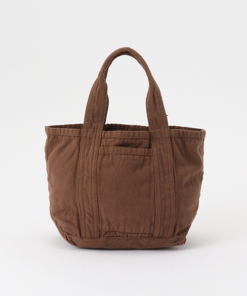 JOURNAL STANDARD LUXE(ジャーナルスタンダード ラックス)の「【ARMEN】CANVAS TOTE OVERDYE MINI(トートバッグ・レディース・ネイビー/ブラウン系その他・FREE)」の4枚目の写真