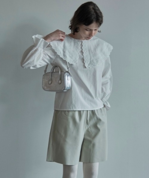 ALORA THE WAY(アロラザウェイ)の「eco leather half pants(その他パンツ・レディース・クリーム/キャメル・MEDIUM/LARGE)」の3枚目の写真