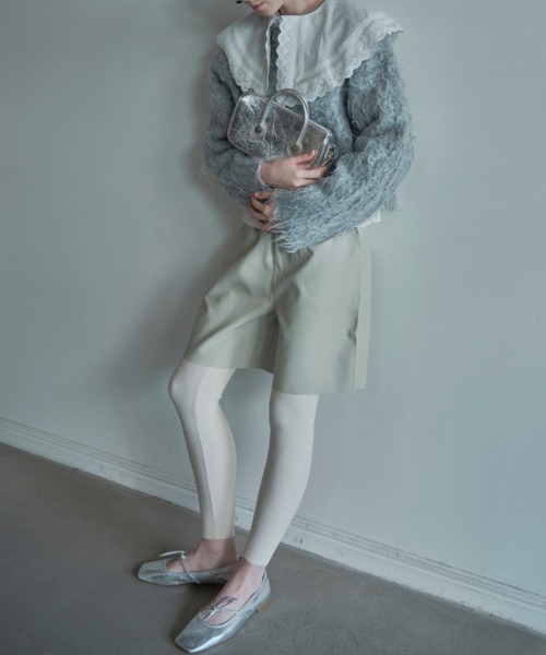 ALORA THE WAY(アロラザウェイ)の「eco leather half pants(その他パンツ・レディース・クリーム/キャメル・MEDIUM/LARGE)」の9枚目の写真