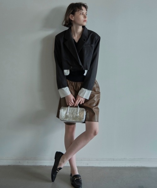 ALORA THE WAY(アロラザウェイ)の「eco leather half pants(その他パンツ・レディース・クリーム/キャメル・MEDIUM/LARGE)」の15枚目の写真