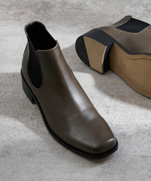 PADRONE パドローネ / BL SQUARE SIDE GORE BOOTS キップレザースクエアトゥサイドゴアブーツ 日本製 / PU8777-1102