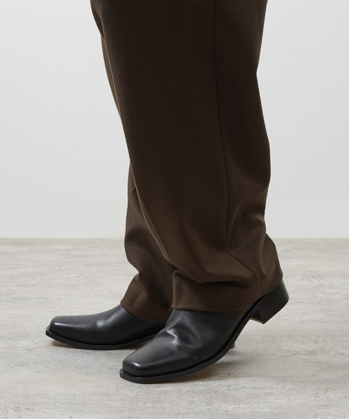 PADRONE パドローネ / BL SQUARE SIDE GORE BOOTS キップレザー