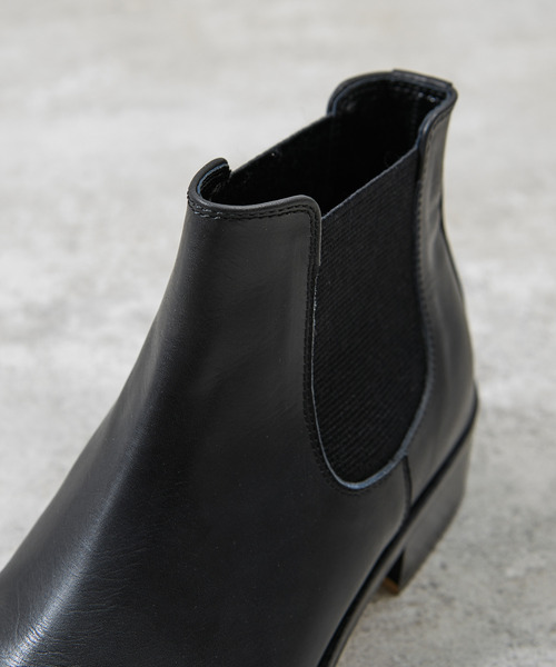 PADRONE(パドローネ)の「PADRONE パドローネ / BL SQUARE SIDE GORE BOOTS キップレザースクエアトゥサイドゴアブーツ 日本製 / PU8777-1102(ブーツ・メンズ・アッシュブラウン/ブラック・42/41/40)」の18枚目の写真