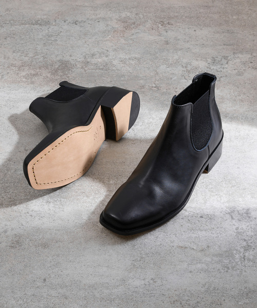 PADRONE(パドローネ)の「PADRONE パドローネ / BL SQUARE SIDE GORE BOOTS キップレザースクエアトゥサイドゴアブーツ 日本製 / PU8777-1102(ブーツ・メンズ・アッシュブラウン/ブラック・42/41/40)」の22枚目の写真