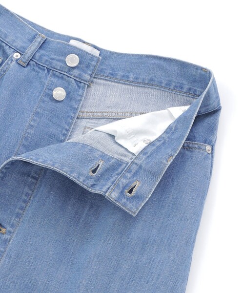 MACKINTOSH PHILOSOPHY（ﾏｯｷﾝﾄｯｼｭ ﾌｨﾛｿﾌｨｰ）の「コットンリネンデニムロングスカート（デニムスカート・レディース・ダークネイビー/ブルー・40/38/36/34）」の3枚目の写真