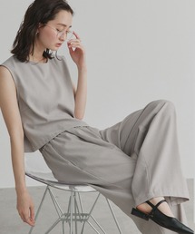 ad thie（アドティエ）の「ノースリーブ トップス ロングパンツ セットアップ（セットアップ）」
