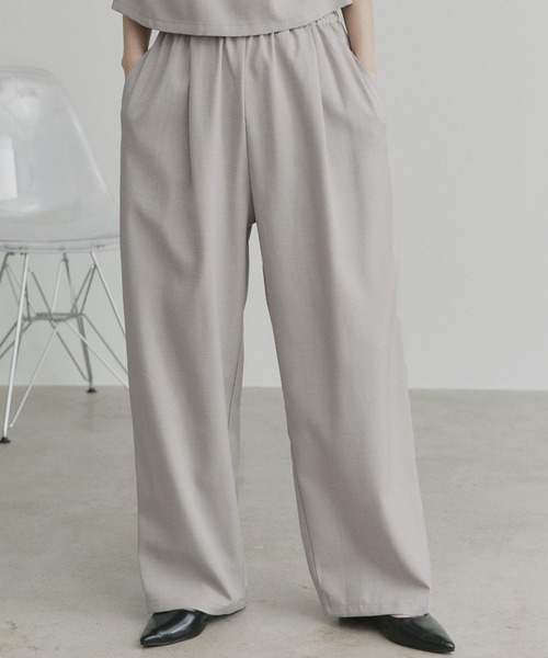 ad thie(アドティエ)の「ノースリーブ トップス ロングパンツ セットアップ(セットアップ・レディース・チャコール/ブラック/ダークブラウン/グレー系/ライトグレー/アイボリー・FREE)」の17枚目の写真