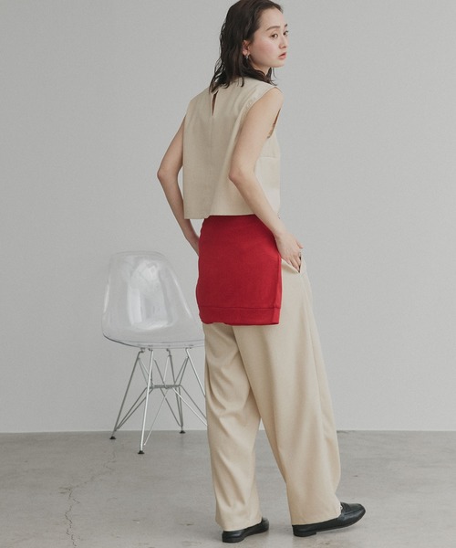 ad thie(アドティエ)の「ノースリーブ トップス ロングパンツ セットアップ(セットアップ・レディース・チャコール/ブラック/ダークブラウン/グレー系/ライトグレー/アイボリー・FREE)」の20枚目の写真