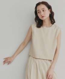 ad thie（アドティエ）の「ノースリーブ トップス ロングパンツ セットアップ（セットアップ）」