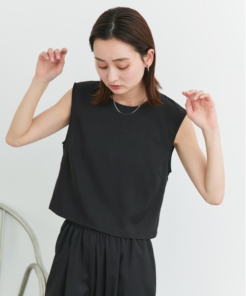 セール】ノースリーブ トップス ロングパンツ セットアップ