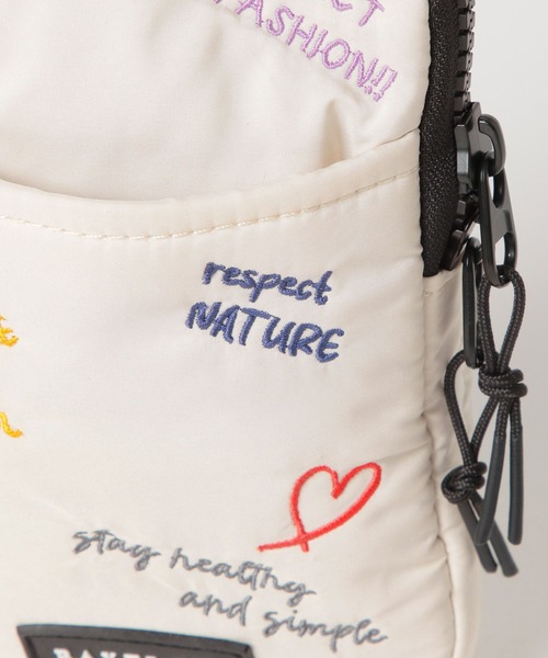 BAYFLOW（ベイフロー）の「刺繍ライトミニショルダー（ショルダーバッグ・レディース・ブラック系/ライトブルー/ブラック/ホワイト系・FREE）」の22枚目の写真