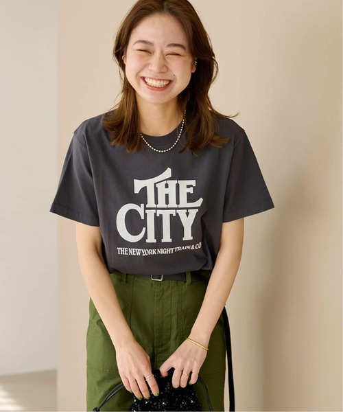 JOURNAL STANDARD relume（ジャーナルスタンダード　レリューム）の「《WEB限定追加2》CITYロゴTEE（Tシャツ/カットソー・レディース・ブラック系その他/ホワイト/ピンク・FREE）」の8枚目の写真