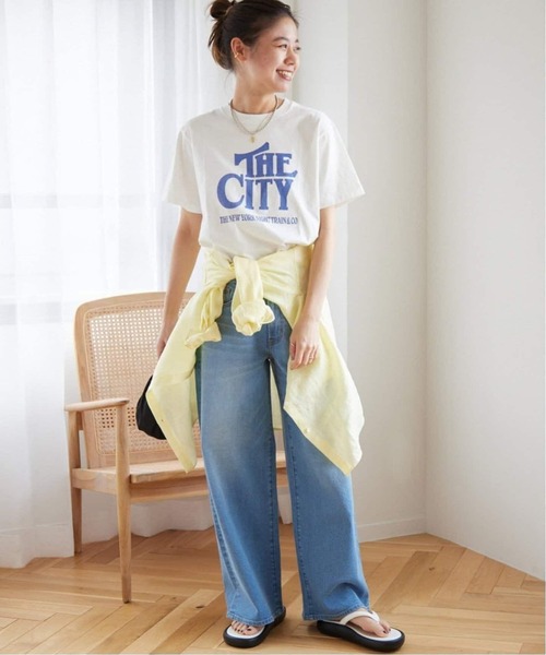 JOURNAL STANDARD relume（ジャーナルスタンダード　レリューム）の「《WEB限定追加2》CITYロゴTEE（Tシャツ/カットソー・レディース・ブラック系その他/ホワイト/ピンク・FREE）」の13枚目の写真