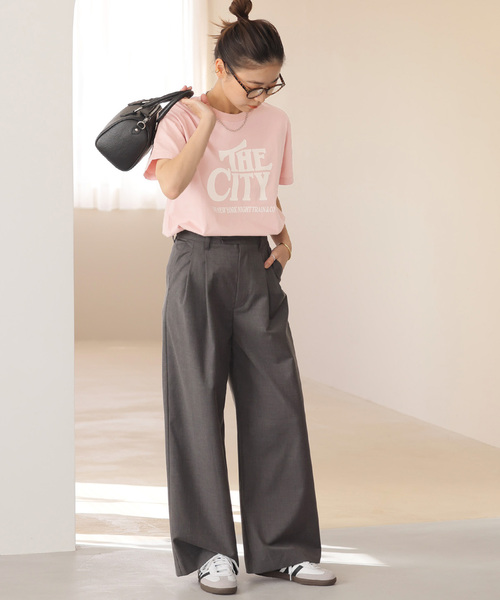 JOURNAL STANDARD relume（ジャーナルスタンダード　レリューム）の「《WEB限定追加2》CITYロゴTEE（Tシャツ/カットソー・レディース・ブラック系その他/ホワイト/ピンク・FREE）」の21枚目の写真