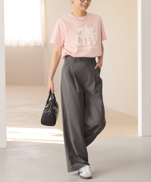 JOURNAL STANDARD relume（ジャーナルスタンダード　レリューム）の「《WEB限定追加2》CITYロゴTEE（Tシャツ/カットソー・レディース・ブラック系その他/ホワイト/ピンク・FREE）」の22枚目の写真